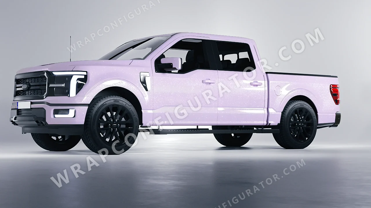 Purple Ford F-150 Lariat 2024 wrapped in Colourshield PPF by HyperPro Light Purple GPF09-P