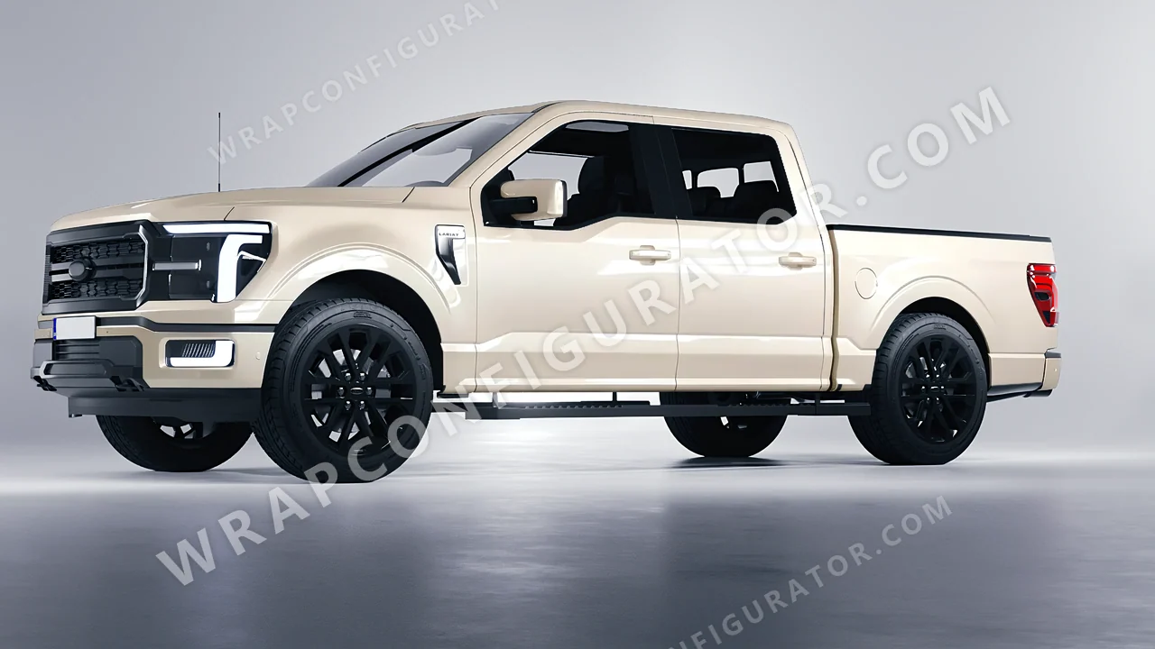 White Ford F-150 Lariat 2024 wrapped in Colourshield PPF by HyperPro White GAF42-P