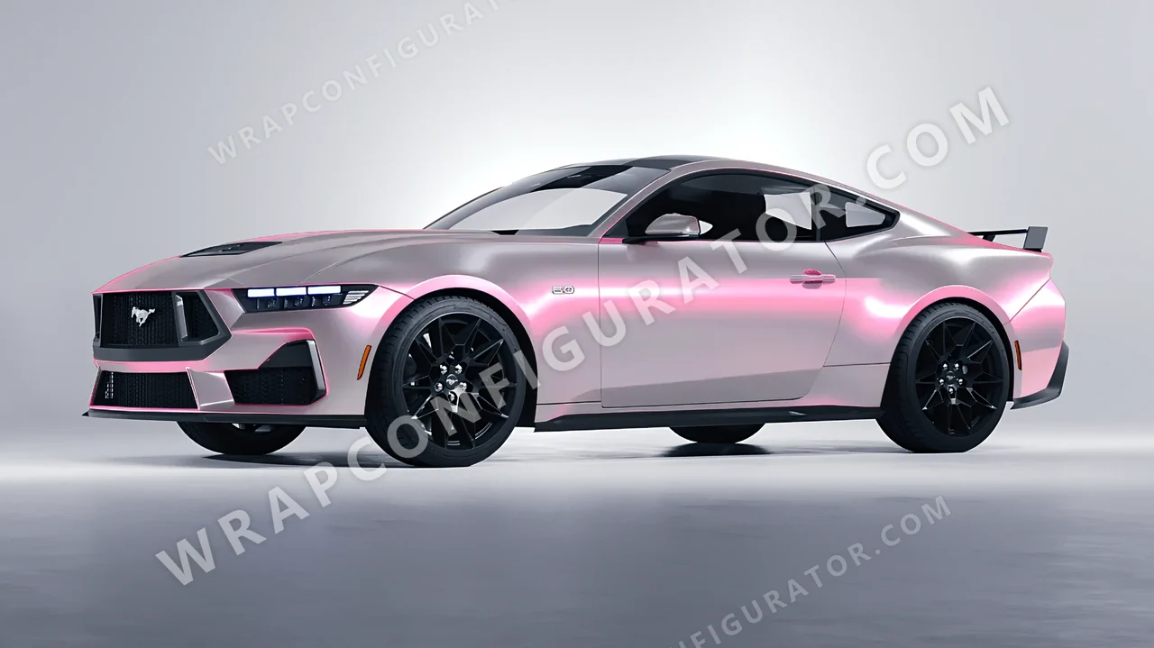 Grey Ford Mustang GT 2024 wrapped in Colourshield PPF by HyperPro Gray CGM01-P