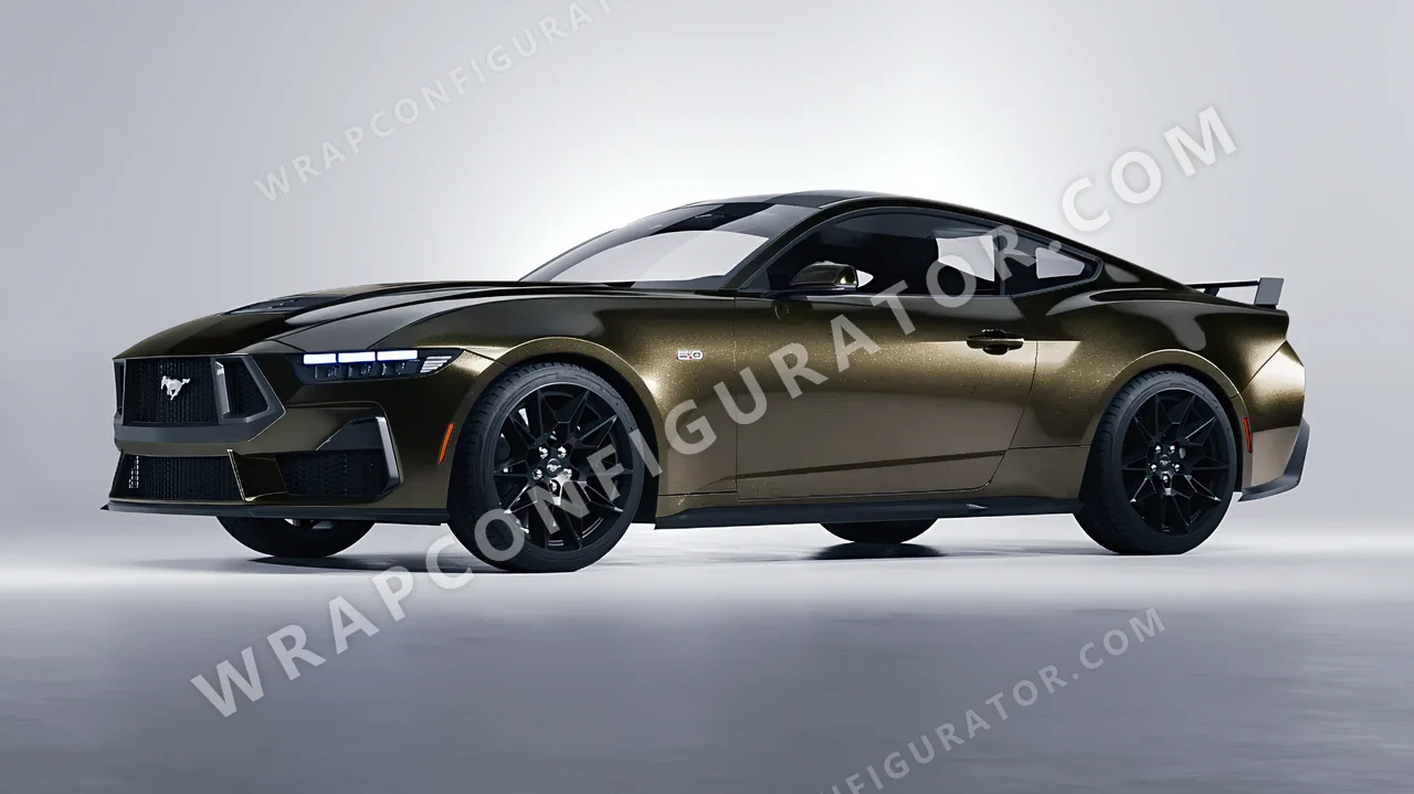 Grey Ford Mustang GT 2024 wrapped in Colourshield PPF by HyperPro Gray SCM01G-P
