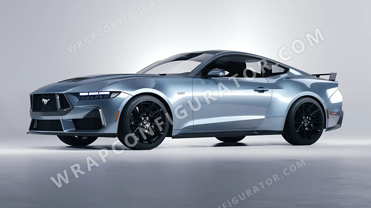 Grey Ford Mustang GT 2024 wrapped in Colourshield PPF by HyperPro Shark Gray GAF55-P