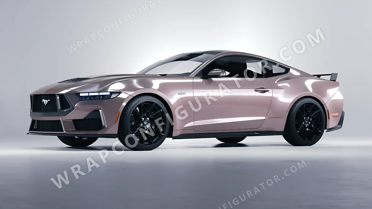 Grey Ford Mustang GT 2024 wrapped in Inozetek Dynamic PPF Staple Grey STAPLE