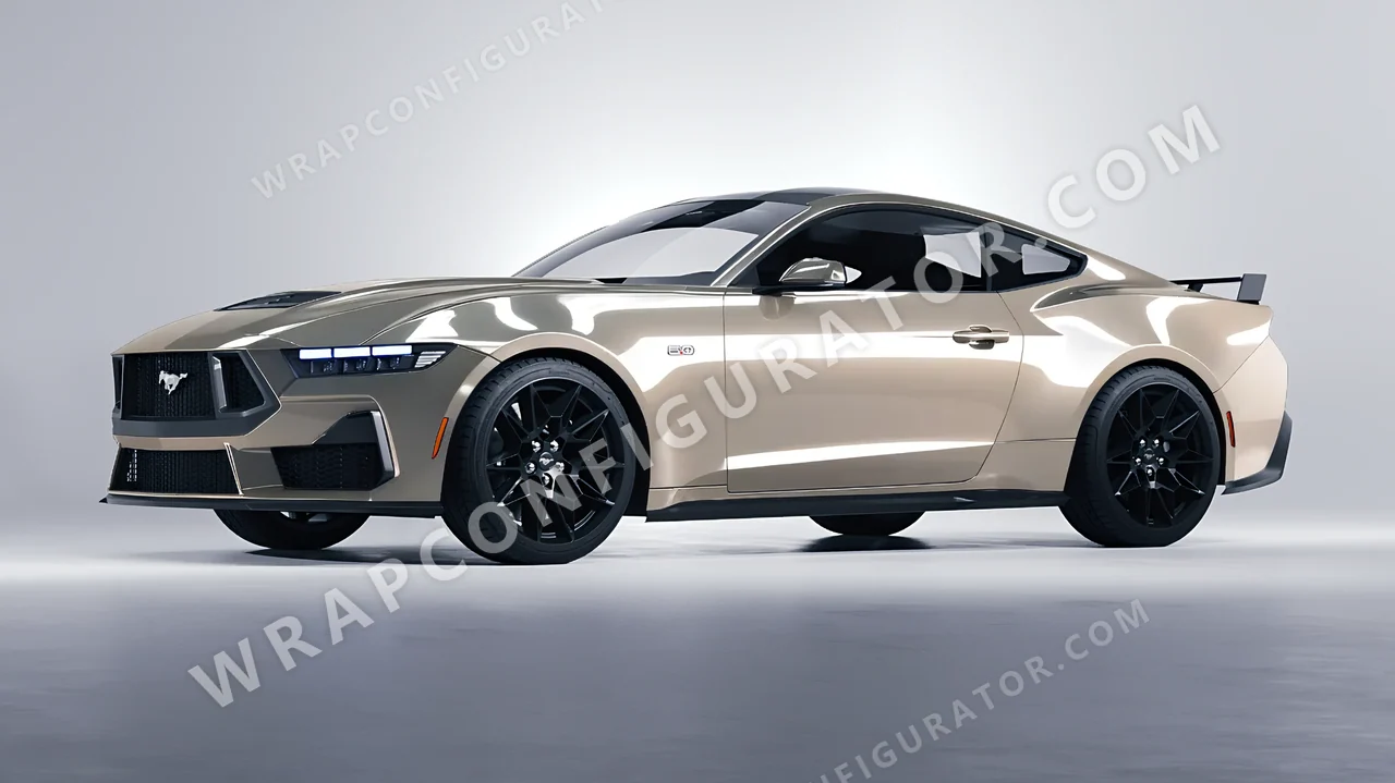 Grey Ford Mustang GT 2024 wrapped in Inozetek Dynamic PPF Terracotta Army Grey EMC102