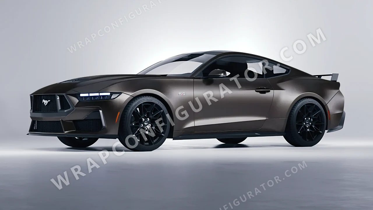 Grey Ford Mustang GT 2024 wrapped in Inozetek Dynamic PPF Tungsten Grey DPPF811