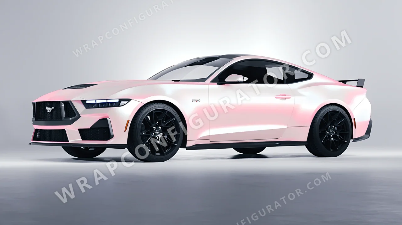 Pink Ford Mustang GT 2024 wrapped in Colourshield PPF by HyperPro Purple/Pink CGM15-P