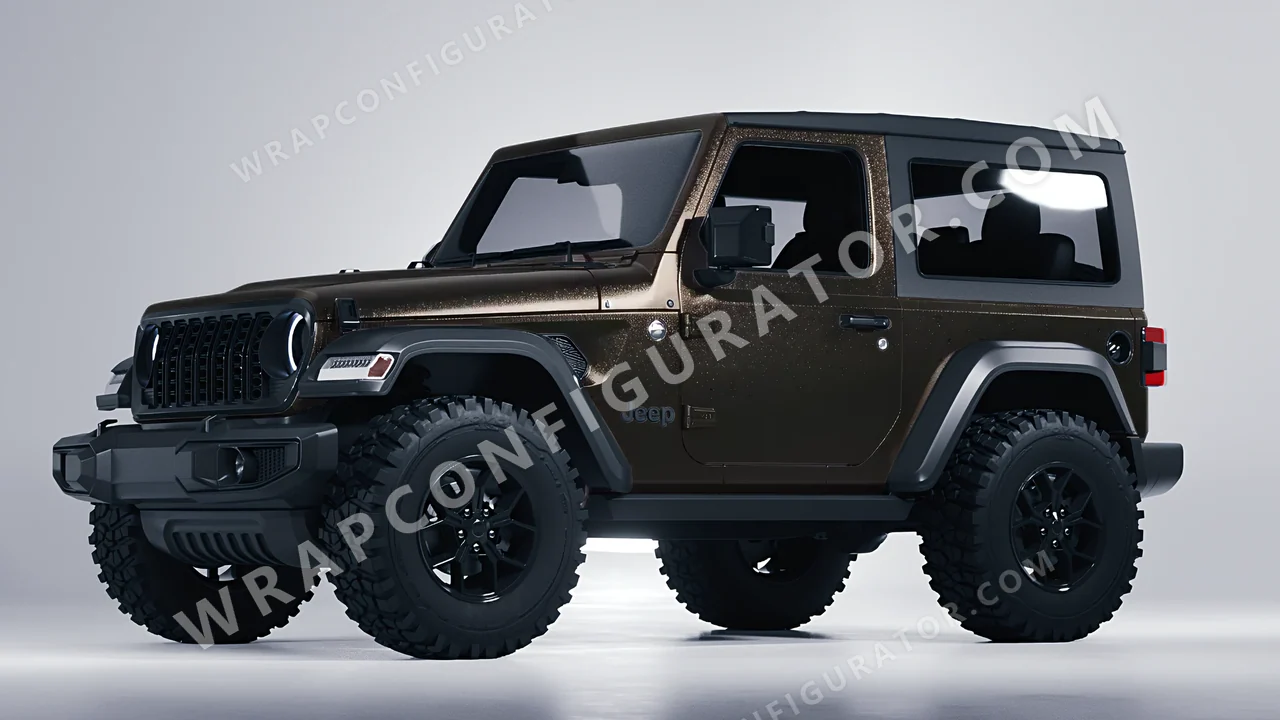 Black Jeep Wrangler Willys 2024 wrapped in Colourshield PPF by HyperPro Black MF40-P
