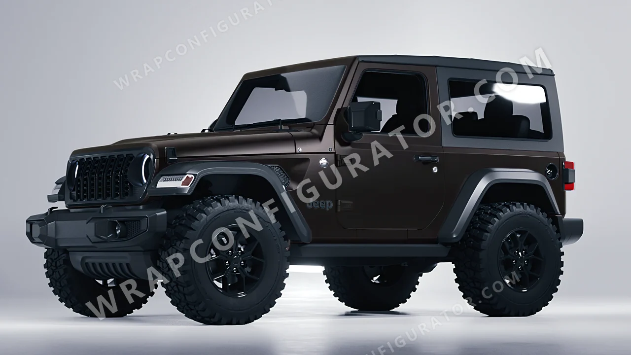 Black Jeep Wrangler Willys 2024 wrapped in Colourshield PPF by HyperPro Black SMF02-P