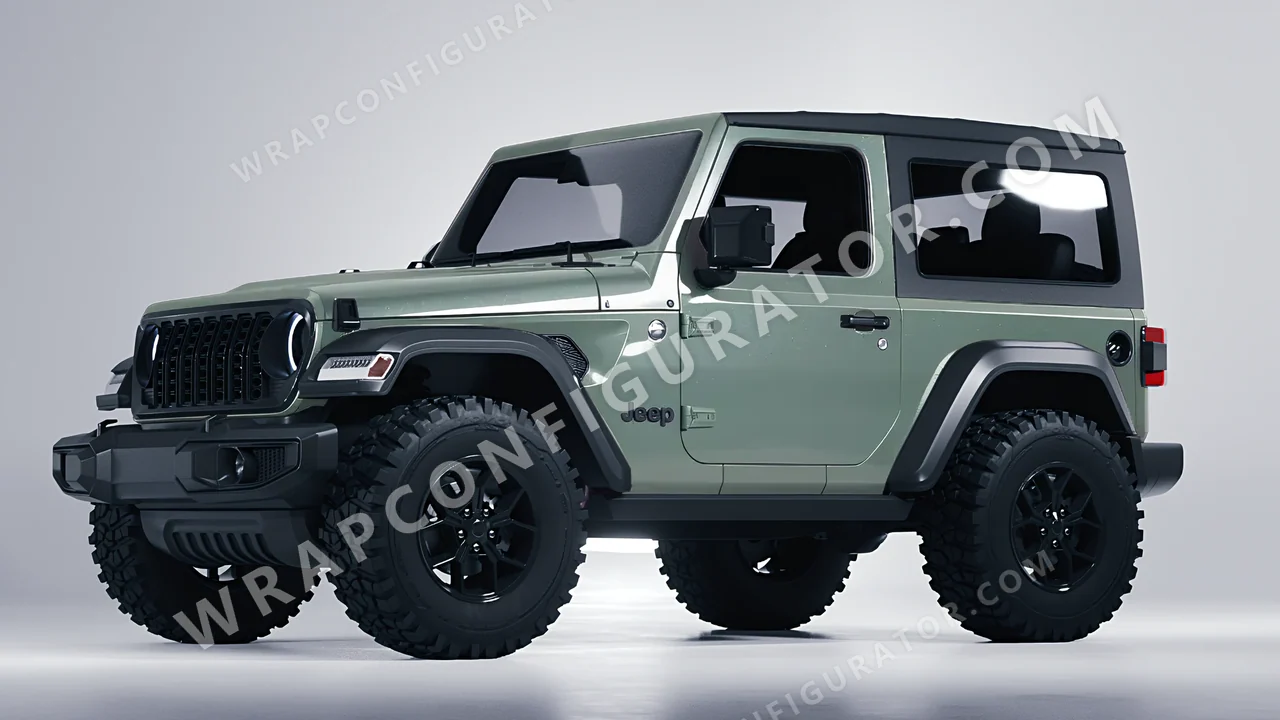 Blue Jeep Wrangler Willys 2024 wrapped in Colourshield PPF by HyperPro Shadow Blue GAF15-P