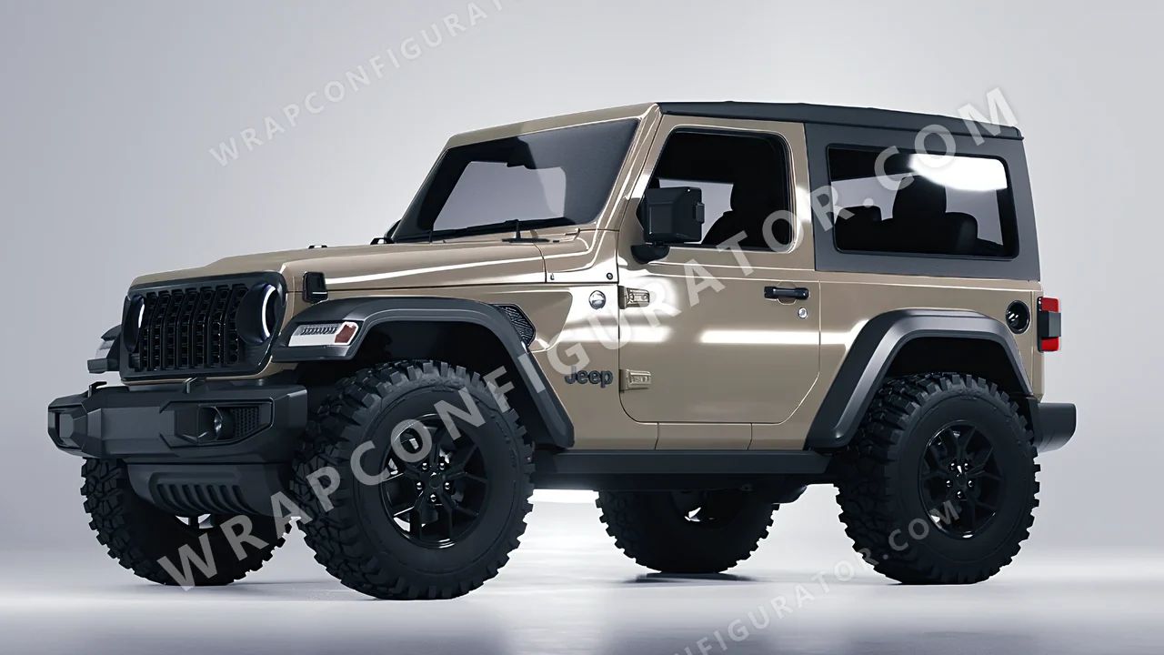 Grey Jeep Wrangler Willys 2024 wrapped in Colourshield PPF by HyperPro Brooklyn Grey HGF39-P