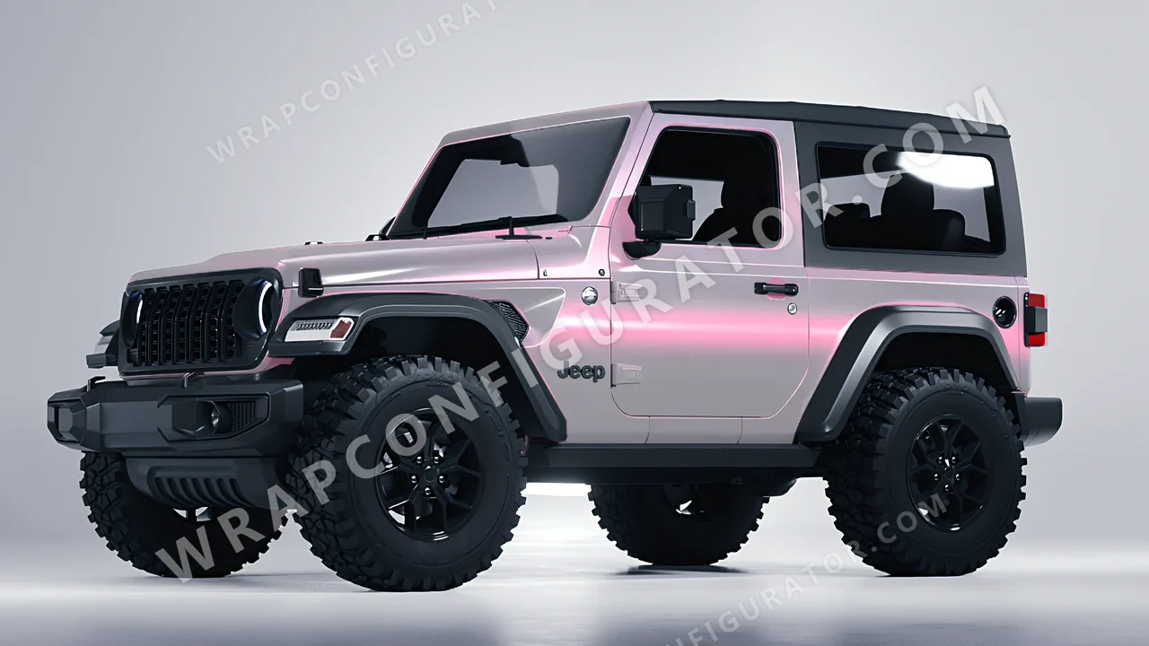 Grey Jeep Wrangler Willys 2024 wrapped in Colourshield PPF by HyperPro Gray CGM01-P