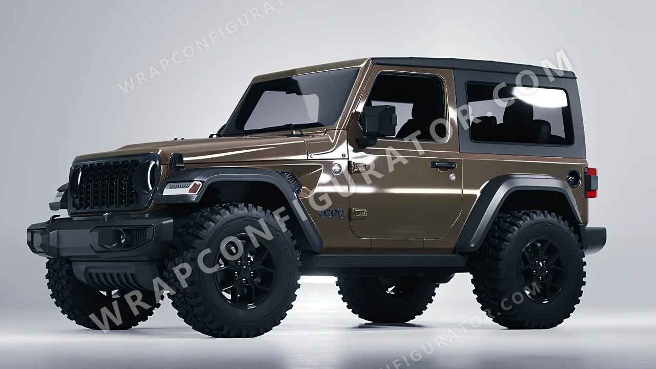 Grey Jeep Wrangler Willys 2024 wrapped in Colourshield PPF by HyperPro Gray HGF72-P