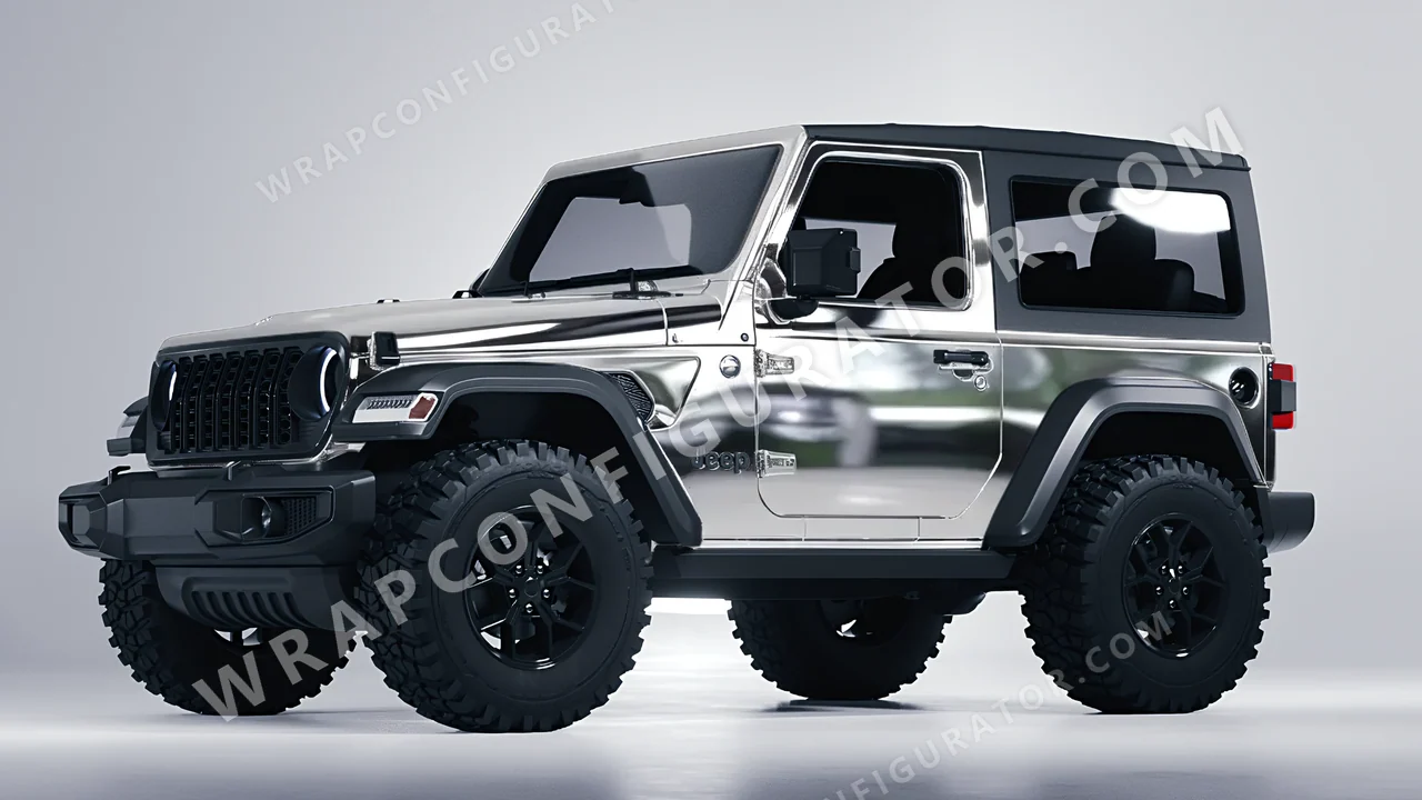 Grey Jeep Wrangler Willys 2024 wrapped in Colourshield PPF by HyperPro Silver GCF03-P