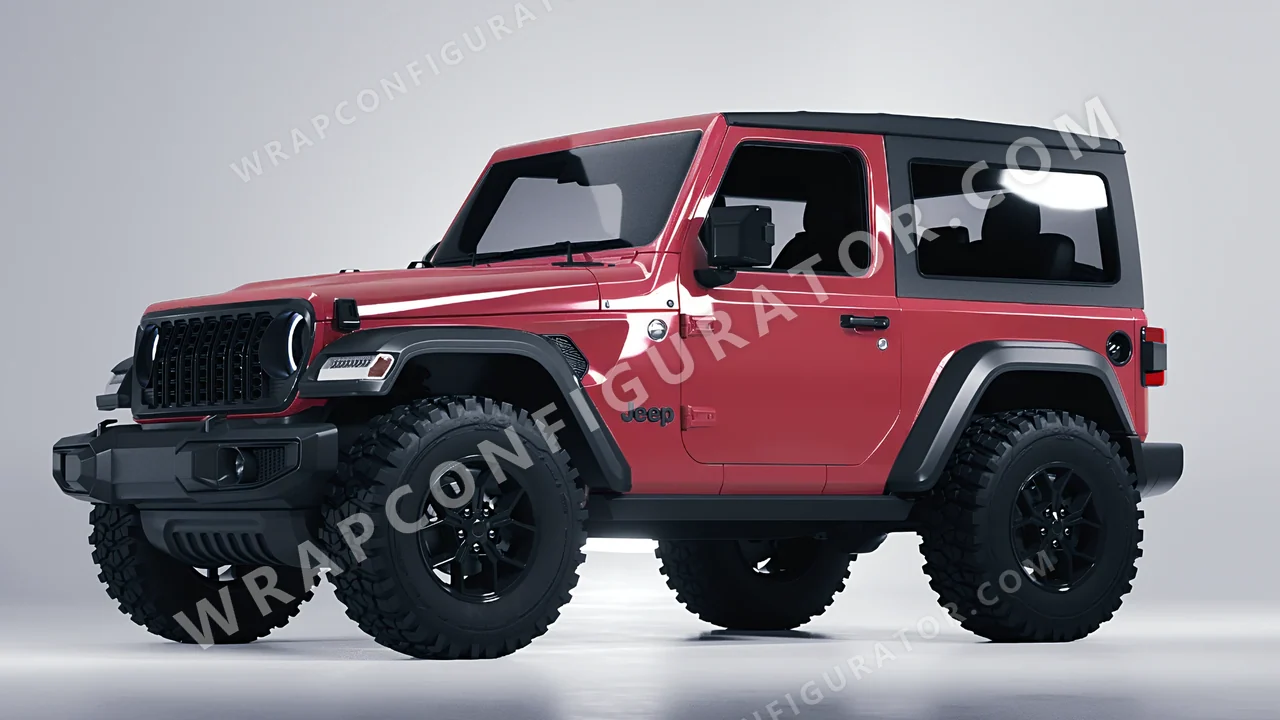 Pink Jeep Wrangler Willys 2024 wrapped in Colourshield PPF by HyperPro Dried Rose HGF81-P