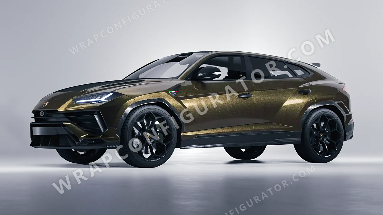 Black Lamborghini Urus Performante 2024 wrapped in Avery Dennison Eclipse SW900-199-M