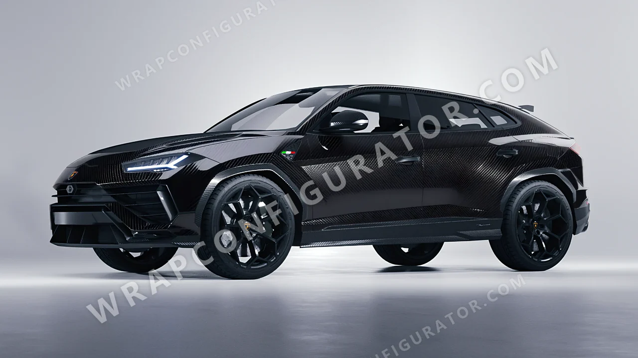 Black Lamborghini Urus Performante 2024 wrapped in Colourshield PPF by HyperPro Black 6D01B-P