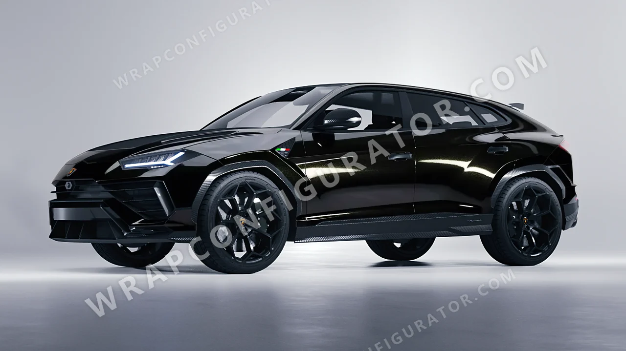 Black Lamborghini Urus Performante 2024 wrapped in Colourshield PPF by HyperPro Black GAF27-P