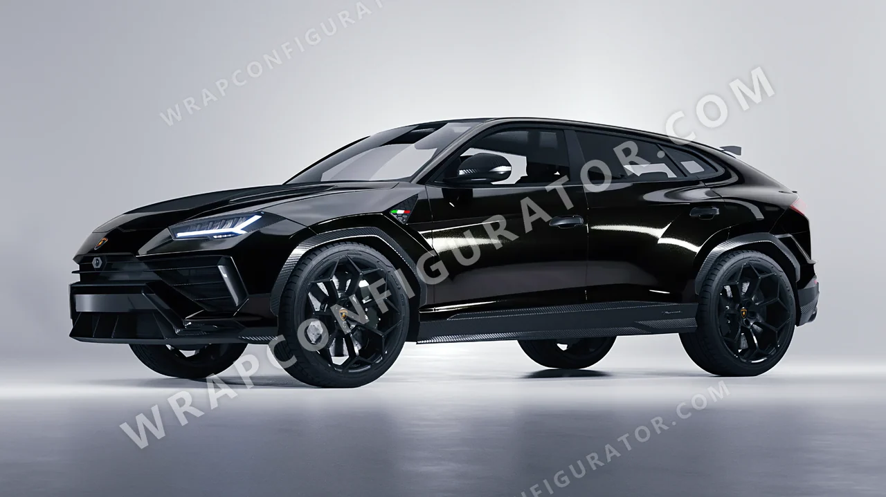 Black Lamborghini Urus Performante 2024 wrapped in Colourshield PPF by HyperPro Black HGM23-P