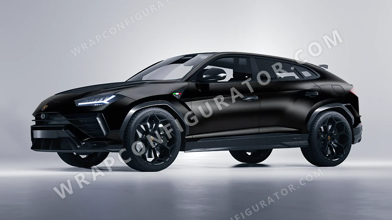 Black Lamborghini Urus Performante 2024 wrapped in Colourshield PPF by HyperPro Black SMF07-P