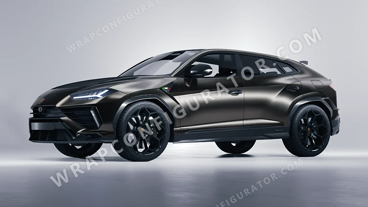 Black Lamborghini Urus Performante 2024 wrapped in Colourshield PPF by HyperPro Shadow Black SCH12-P