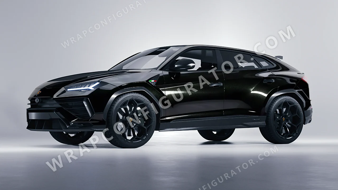 Black Lamborghini Urus Performante 2024 wrapped in Inozetek Dynamic PPF Perfect Black DPPF908