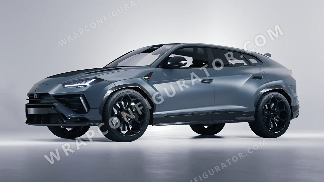Blue Lamborghini Urus Performante 2024 wrapped in 3M Lunar Blue S87
