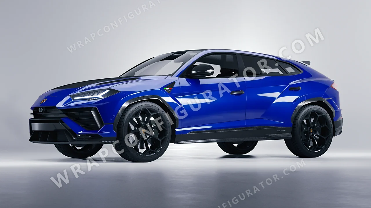 Blue Lamborghini Urus Performante 2024 wrapped in Avery Dennison Blue SW900-677-O