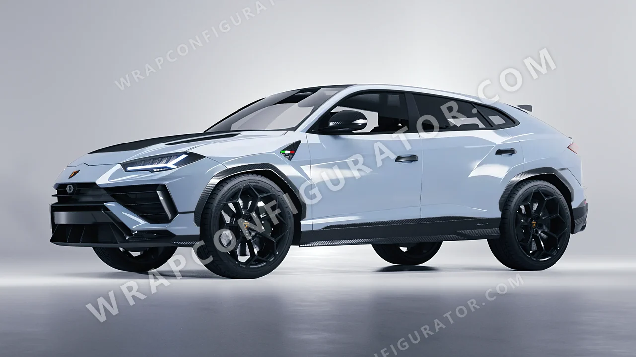 Blue Lamborghini Urus Performante 2024 wrapped in Avery Dennison Cloudy Blue SW900-656-O