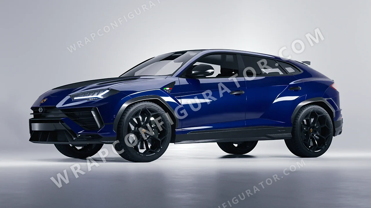 Blue Lamborghini Urus Performante 2024 wrapped in Avery Dennison Indigo Blue SW900-699-O