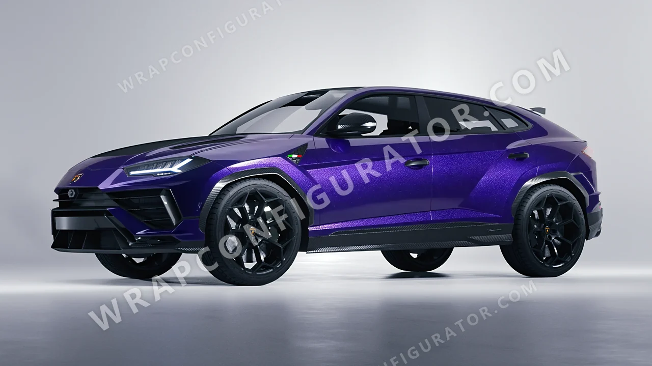 Blue Lamborghini Urus Performante 2024 wrapped in Avery Dennison Mysterious Indigo SW900-700-M