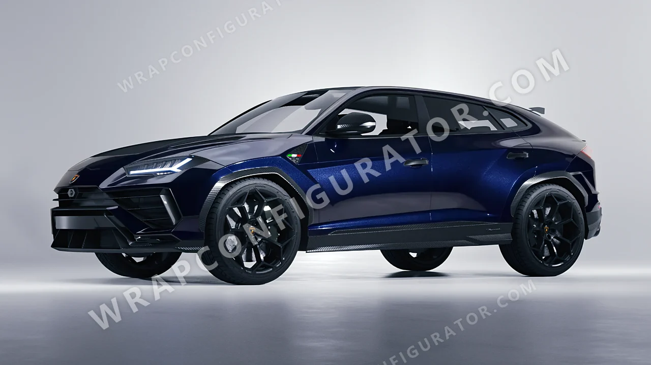 Blue Lamborghini Urus Performante 2024 wrapped in Colourshield PPF by HyperPro Cobalt Blue GAF46-P