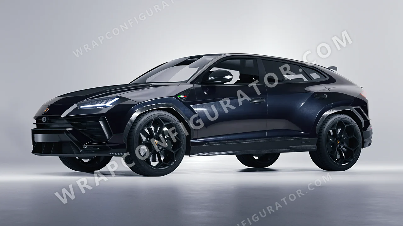 Blue Lamborghini Urus Performante 2024 wrapped in Colourshield PPF by HyperPro Gray/Blue GAF25-P