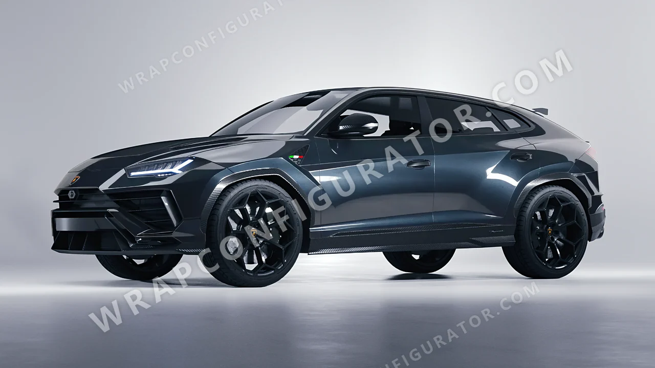 Blue Lamborghini Urus Performante 2024 wrapped in Colourshield PPF by HyperPro Gray Blue GAF38-P