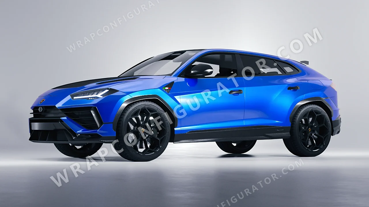 Blue Lamborghini Urus Performante 2024 wrapped in Colourshield PPF by HyperPro Ocean Blue HGM68-P