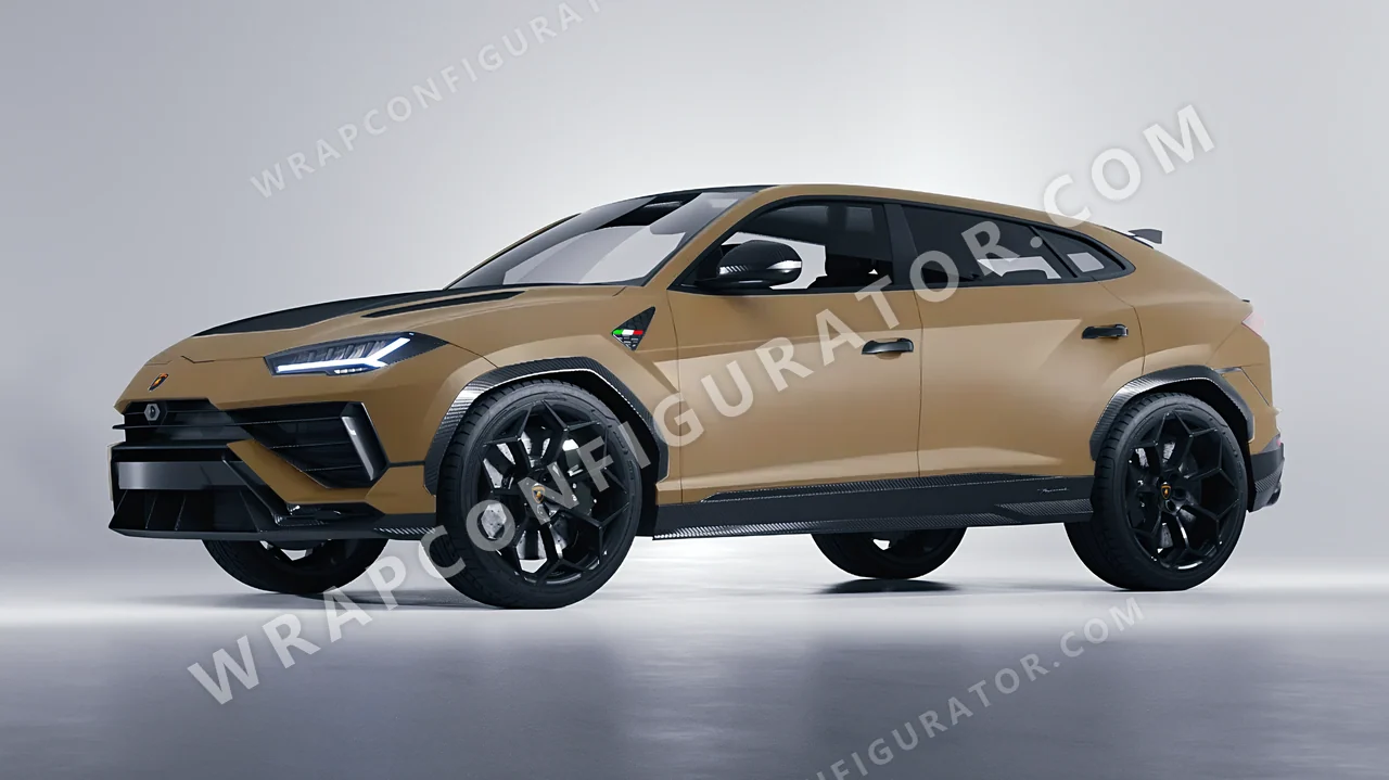 Blue Lamborghini Urus Performante 2024 wrapped in KPMF Matt Stealth Tundra K75531