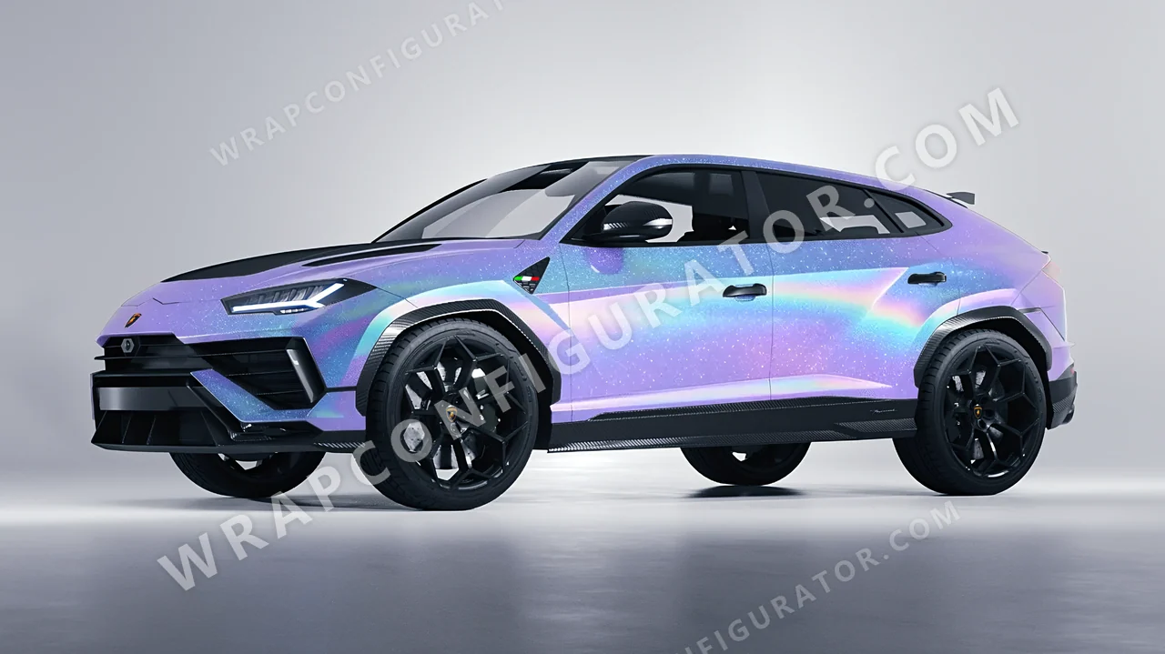 Blue Lamborghini Urus Performante 2024 wrapped in ORACAL Intergalactic Blue 970RA-155G