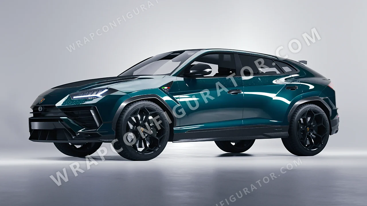 Blue Lamborghini Urus Performante 2024 wrapped in ORACAL Juniper 970RA-689G