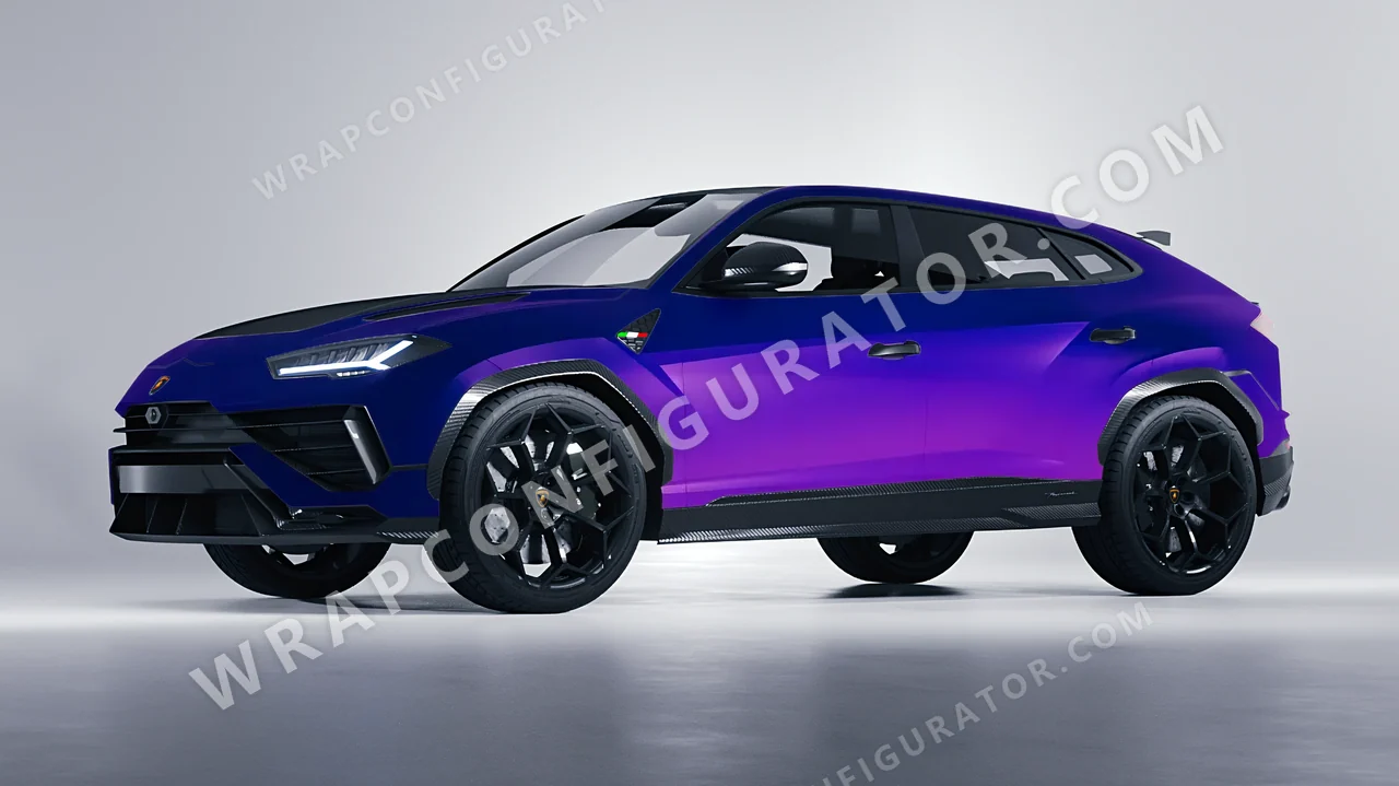 Blue Lamborghini Urus Performante 2024 wrapped in ORACAL Matt Ultramarine Violet 970RA-319M