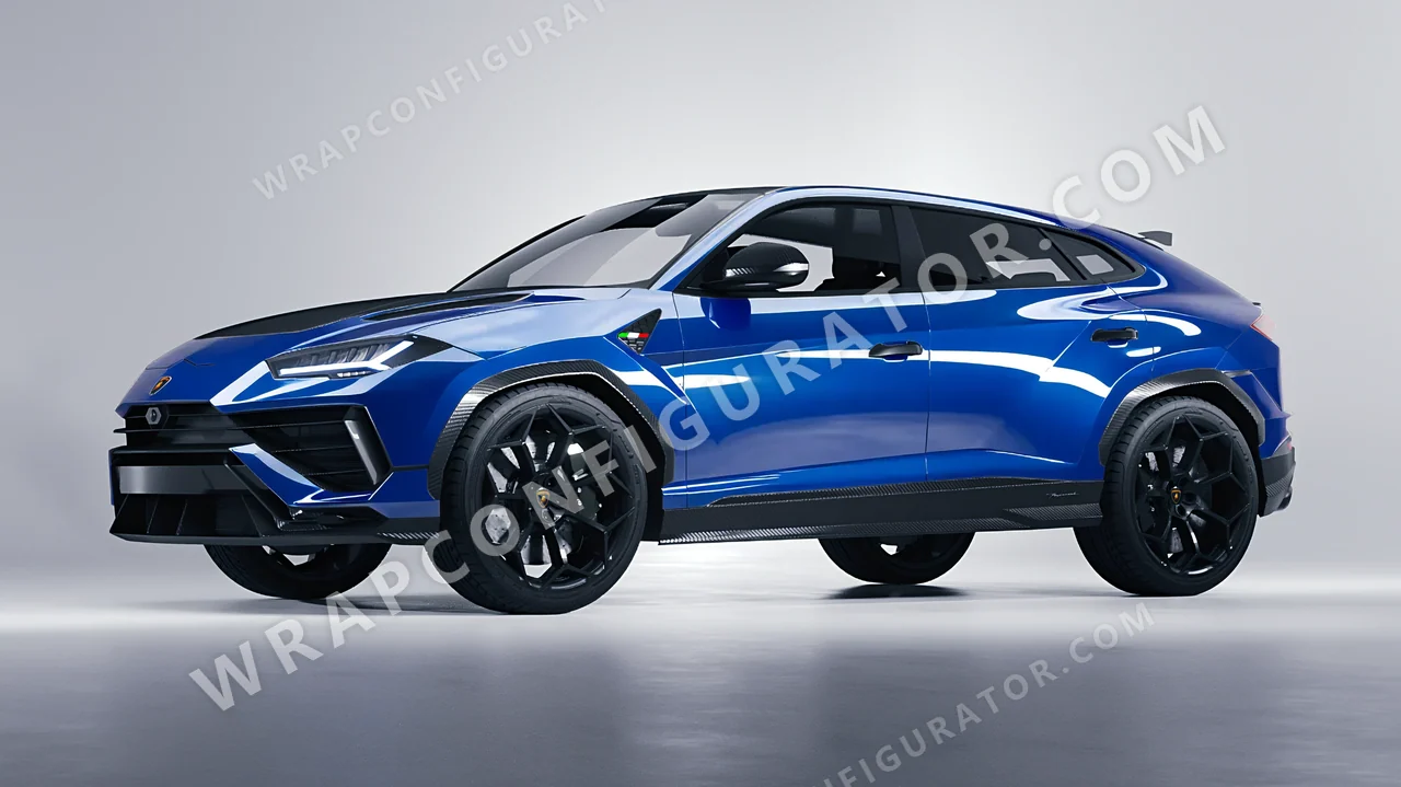 Blue Lamborghini Urus Performante 2024 wrapped in ORACAL Police Blue 970RA-572G