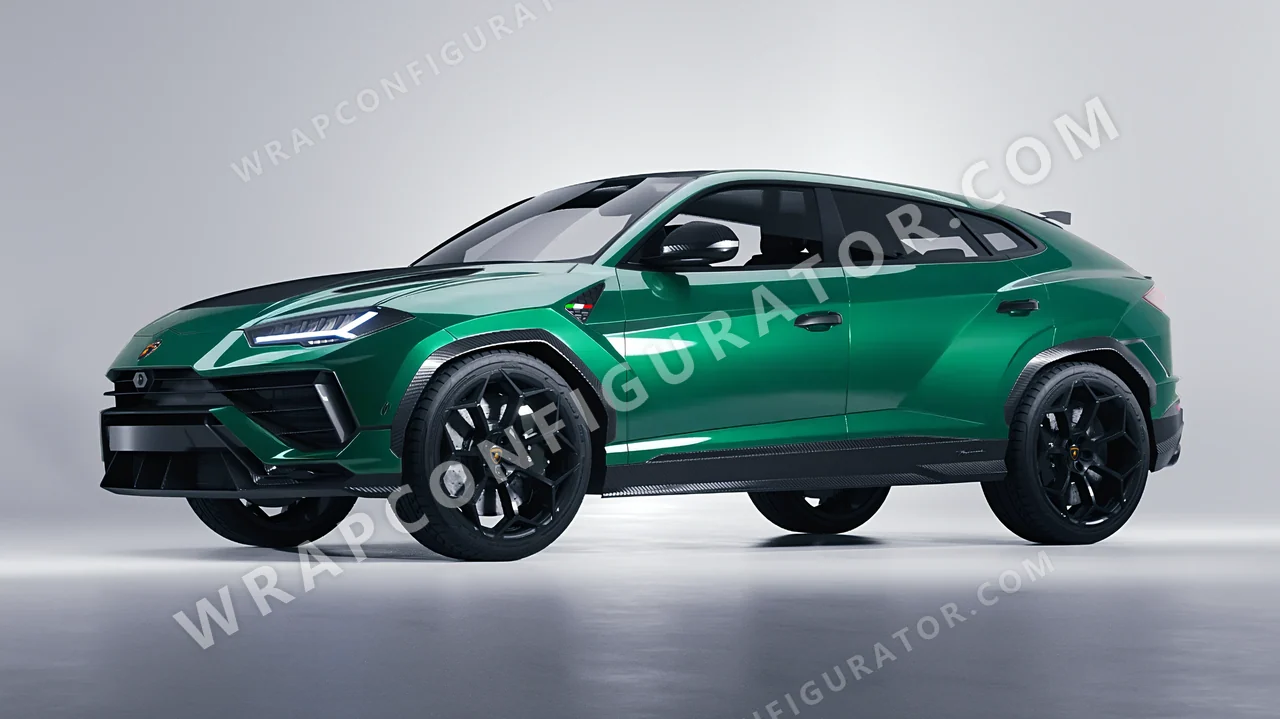 Green Lamborghini Urus Performante 2024 wrapped in Avery Dennison Emerald Green SW900-771-O