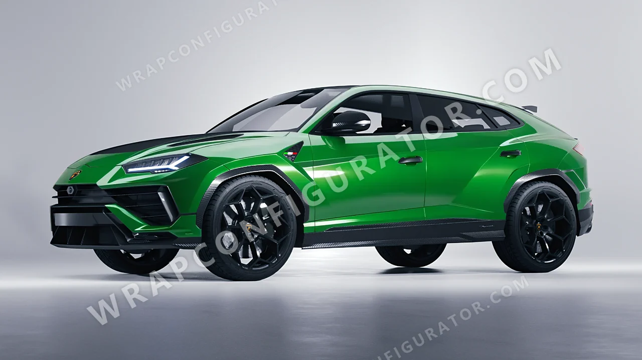 Green Lamborghini Urus Performante 2024 wrapped in Avery Dennison Grass Green SW900-758-O
