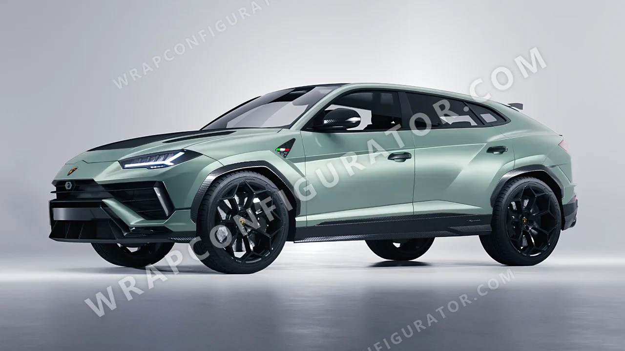 Green Lamborghini Urus Performante 2024 wrapped in Avery Dennison Jade SW900-702-O