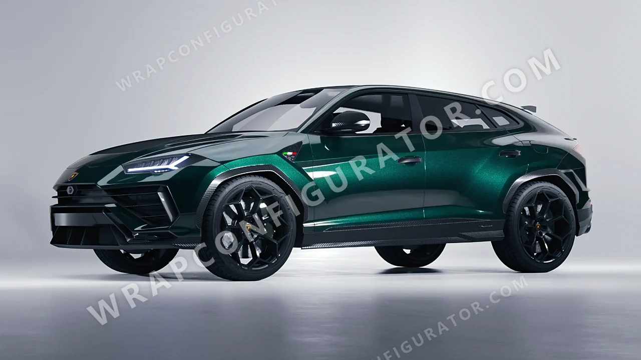 Green Lamborghini Urus Performante 2024 wrapped in Colourshield PPF by HyperPro Green GAF39-P