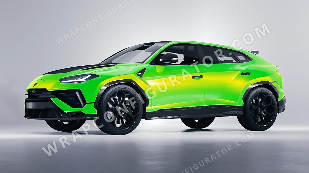 Green Lamborghini Urus Performante 2024 wrapped in Colourshield PPF by HyperPro Green GSF02-P