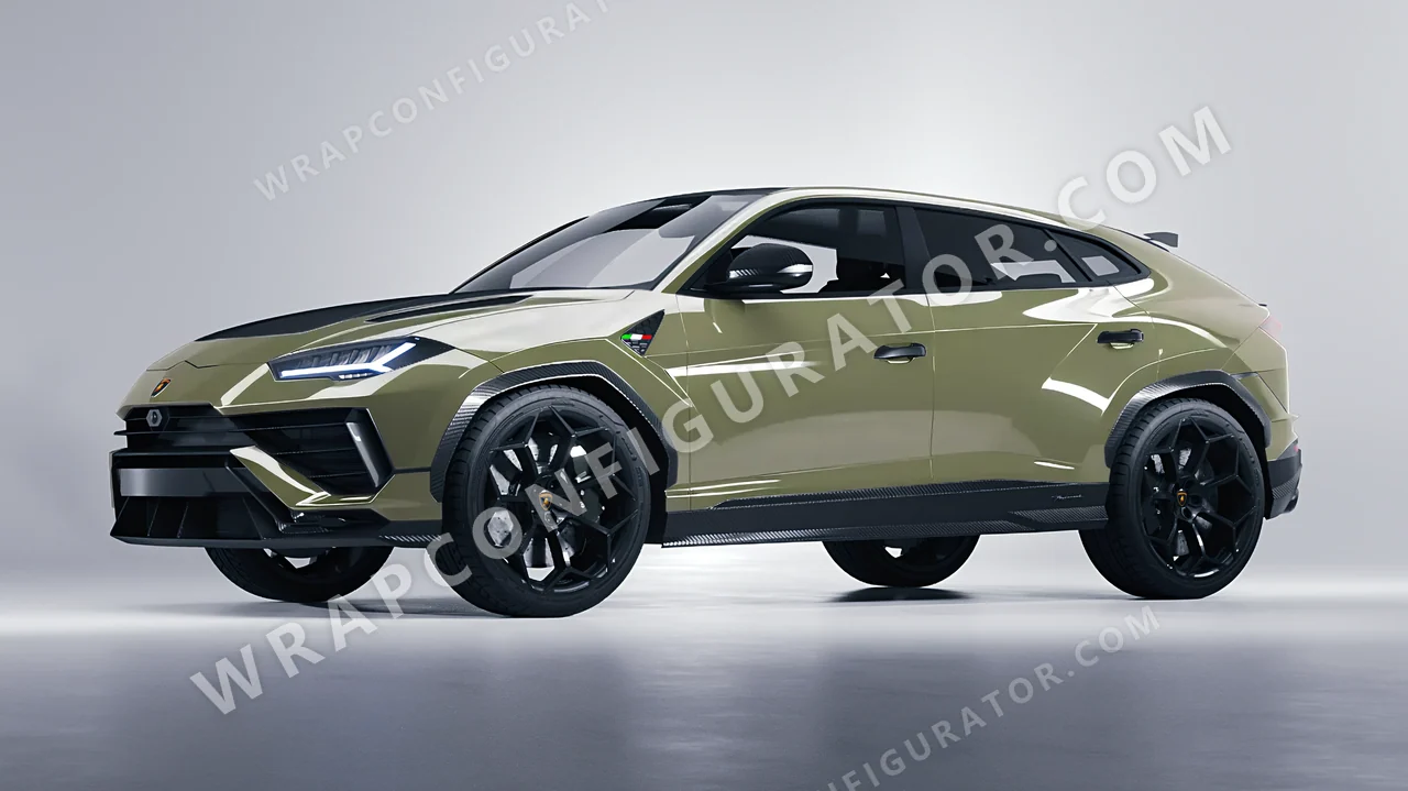 Green Lamborghini Urus Performante 2024 wrapped in Colourshield PPF by HyperPro Light Green HGF19-P