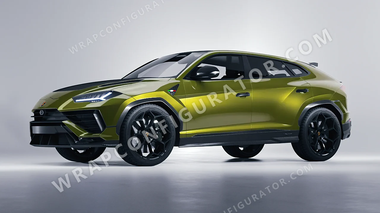 Green Lamborghini Urus Performante 2024 wrapped in Colourshield PPF by HyperPro Olive Green HGM25-P