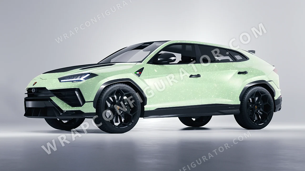 Green Lamborghini Urus Performante 2024 wrapped in Colourshield PPF by HyperPro Spring Green GPF08-P