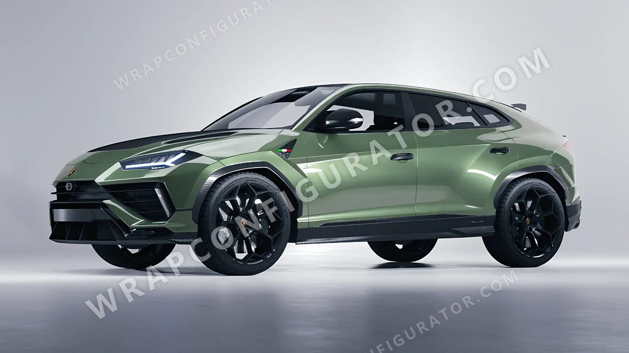 Green Lamborghini Urus Performante 2024 wrapped in Colourshield PPF by HyperPro Spring Green HGM69-P