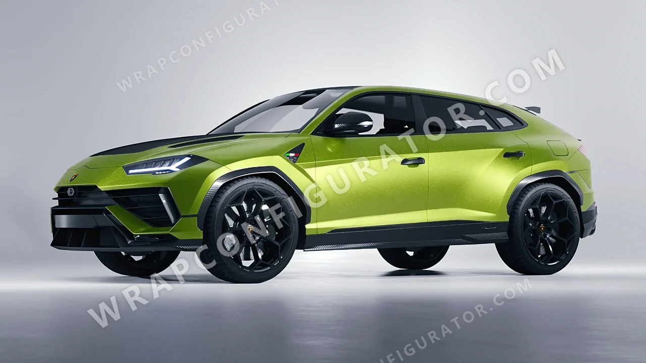 Green Lamborghini Urus Performante 2024 wrapped in KPMF Matt Dynamic Lime K75503