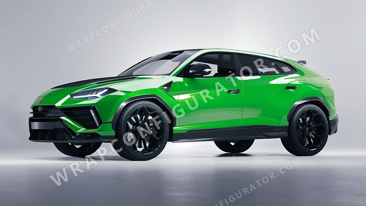 Green Lamborghini Urus Performante 2024 wrapped in ORACAL Grass Green 970RA-602G