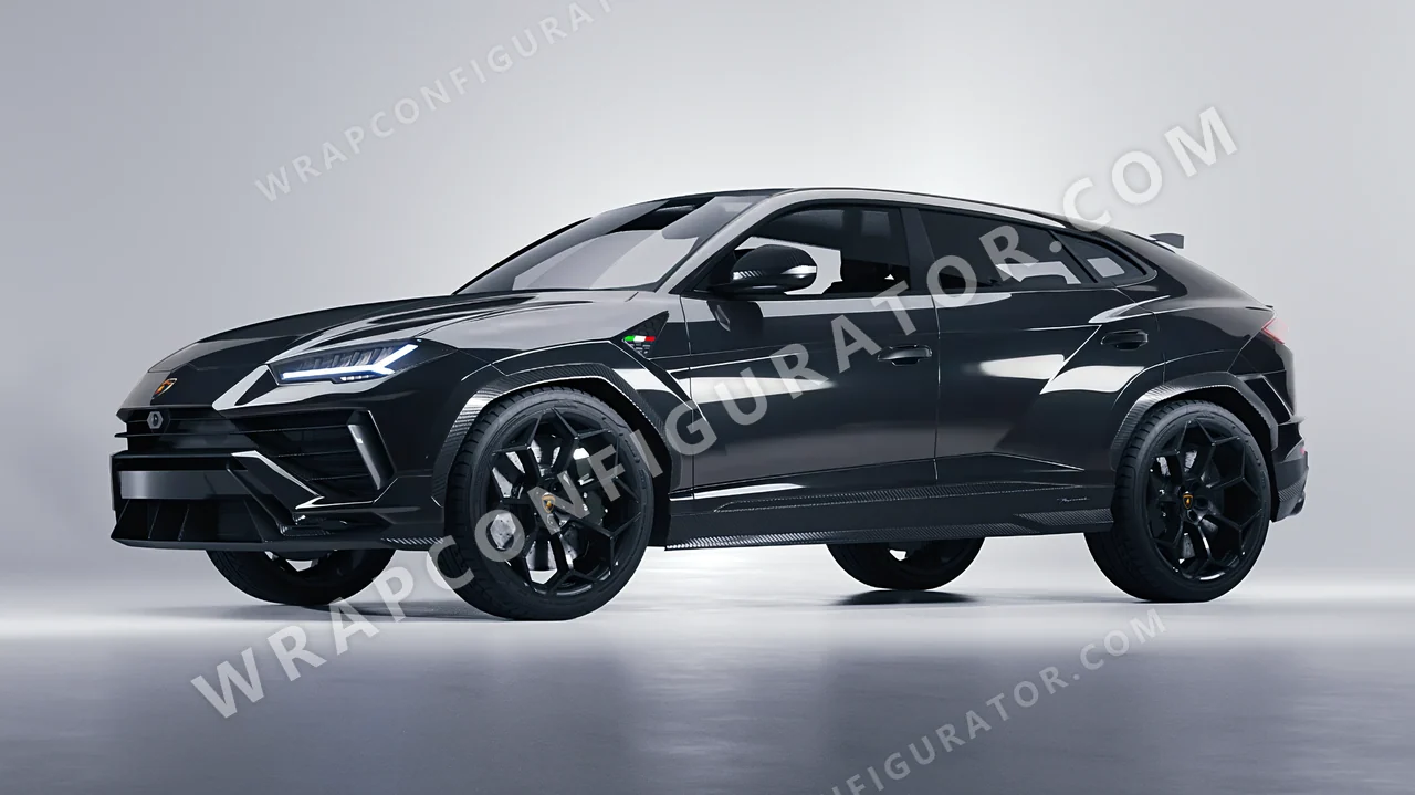 Grey Lamborghini Urus Performante 2024 wrapped in 3M Gloss Anthracite G201